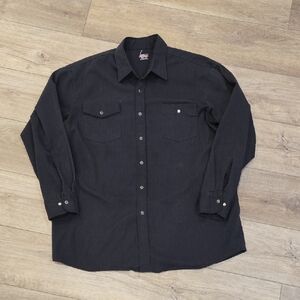Retro 90's Dickies Snap Button-Up Utility/Chore/Western Wear Shirt